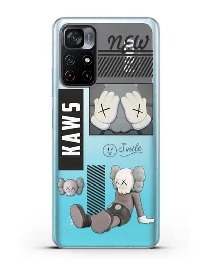 Чехол с дизайном Kaws силиконовый для Xiaomi Poco M4 Pro 5G