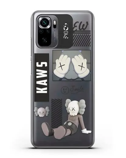 Чехол с дизайном Kaws силиконовый для Xiaomi Poco M5s