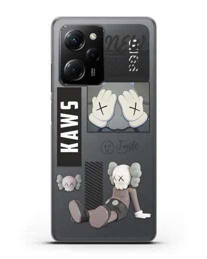 Чехол с дизайном Kaws силиконовый для Xiaomi Poco X5 Pro