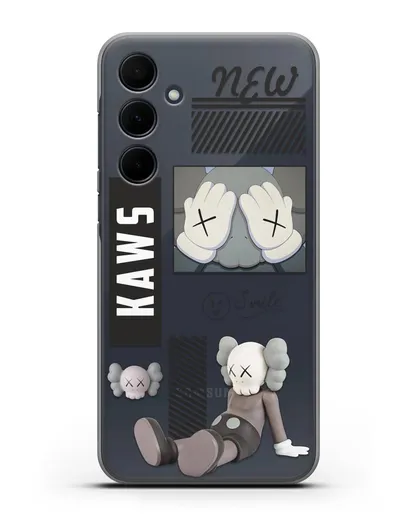 Чехол с дизайном Kaws силиконовый для Samsung Galaxy A55 [SM-A556]