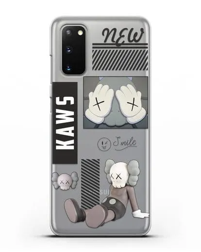Чехол с дизайном Kaws силиконовый для Samsung Galaxy S20 [SM-G980F]
