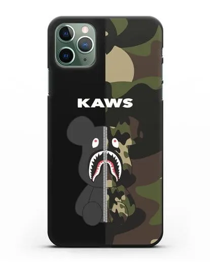Чехол с изображением Kaws Акула-медведь силиконовый для iPhone 11 Pro Max