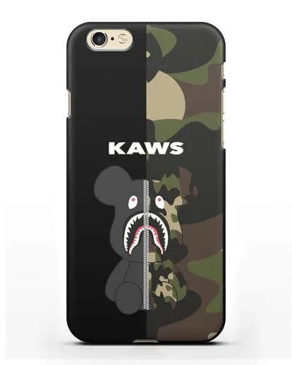 Чехол с изображением Kaws Акула-медведь силиконовый для iPhone 6s