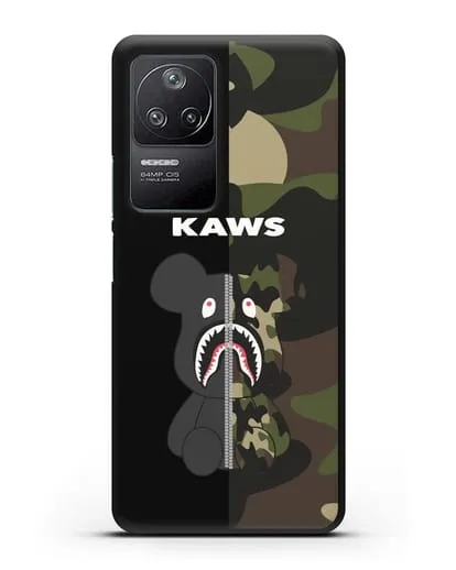 Чехол с изображением Kaws Акула-медведь силиконовый для Xiaomi Poco F4