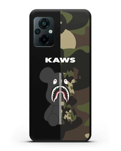 Чехол с изображением Kaws Акула-медведь силиконовый для Xiaomi Poco M5