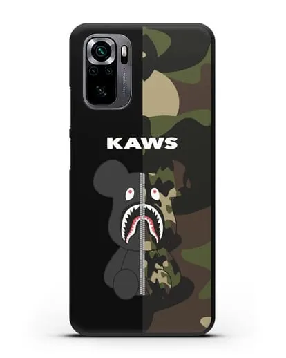 Чехол с изображением Kaws Акула-медведь силиконовый для Xiaomi Poco M5s
