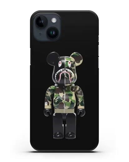Чехол с принтом Kaws Акула медведь силиконовый для iPhone 14 Plus