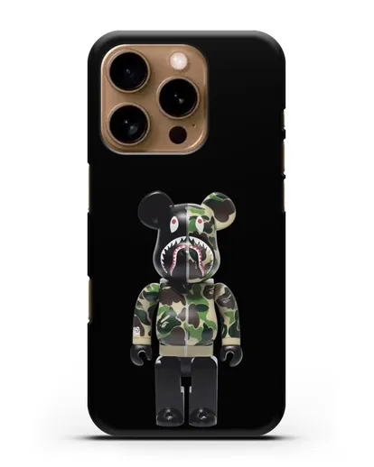 Чехол с принтом Kaws Акула медведь силиконовый для iPhone 16 Pro
