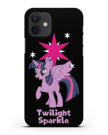 Чехол Май Литл Пони Сумеречная Искорка силиконовый для iPhone 12
