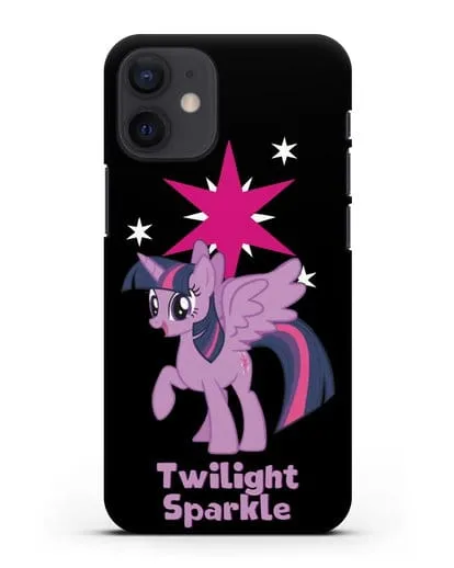 Чехол Май Литл Пони Сумеречная Искорка силиконовый для iPhone 12 mini