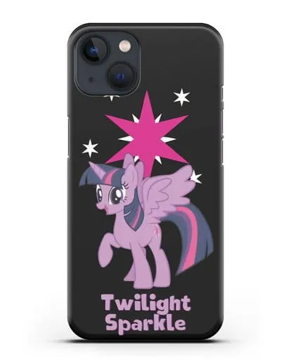 Чехол Май Литл Пони Сумеречная Искорка силиконовый для iPhone 13