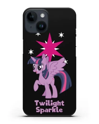 Чехол Май Литл Пони Сумеречная Искорка силиконовый для iPhone 14