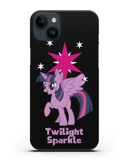 Чехол Май Литл Пони Сумеречная Искорка силиконовый для iPhone 14 Plus