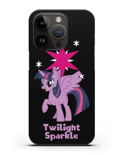 Чехол Май Литл Пони Сумеречная Искорка силиконовый для iPhone 14 Pro