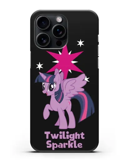 Чехол Май Литл Пони Сумеречная Искорка силиконовый для iPhone 15 Pro Max