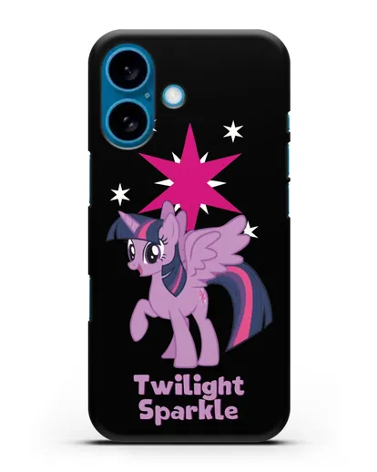 Чехол Май Литл Пони Сумеречная Искорка силиконовый для iPhone 16