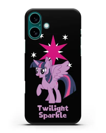 Чехол Май Литл Пони Сумеречная Искорка силиконовый для iPhone 16 Plus