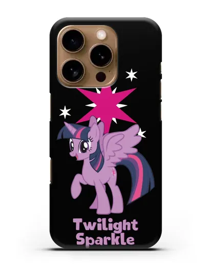 Чехол Май Литл Пони Сумеречная Искорка силиконовый для iPhone 16 Pro