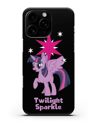 Чехол Май Литл Пони Сумеречная Искорка силиконовый для iPhone 16 Pro Max