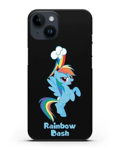 Чехол Май Литл Пони Радуга Дэш силиконовый для iPhone 14