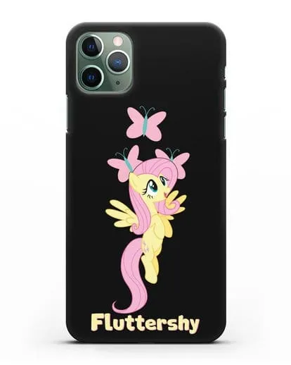 Чехол Май Литл Пони Флаттершай силиконовый для iPhone 11 Pro