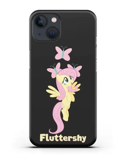Чехол Май Литл Пони Флаттершай силиконовый для iPhone 13 Mini