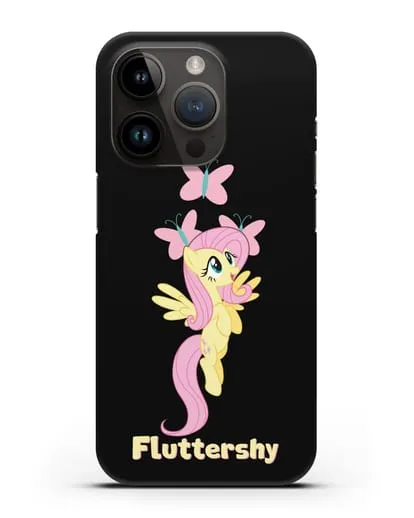 Чехол Май Литл Пони Флаттершай силиконовый для iPhone 14 Pro