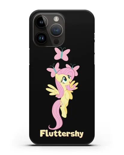 Чехол Май Литл Пони Флаттершай силиконовый для iPhone 14 Pro Max
