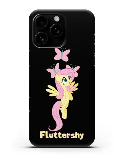 Чехол Май Литл Пони Флаттершай силиконовый для iPhone 16 Pro Max