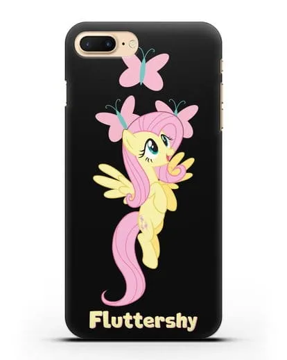 Чехол Май Литл Пони Флаттершай силиконовый для iPhone 8 Plus
