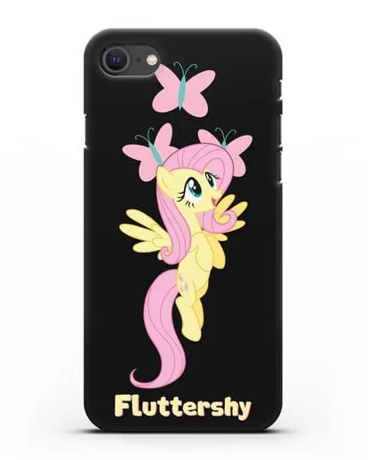 Чехол Май Литл Пони Флаттершай силиконовый для iPhone SE 2020