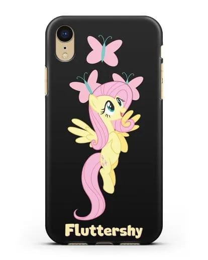Чехол Май Литл Пони Флаттершай силиконовый для iPhone XR