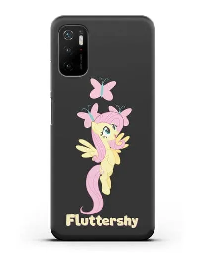 Чехол Май Литл Пони Флаттершай силиконовый для Xiaomi Poco M3 Pro