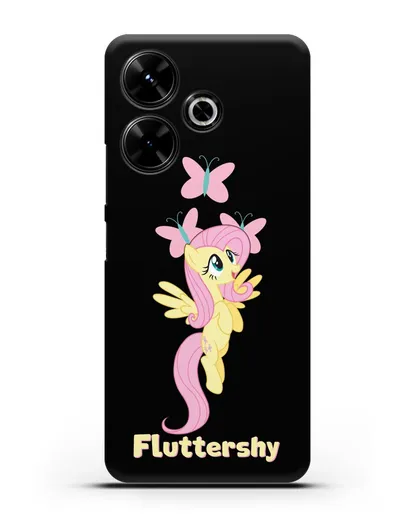 Чехол Май Литл Пони Флаттершай силиконовый для Xiaomi Poco M6