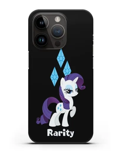 Чехол Май Литл Пони Рарити силиконовый для iPhone 14 Pro