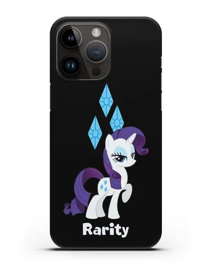 Чехол Май Литл Пони Рарити силиконовый для iPhone 14 Pro Max