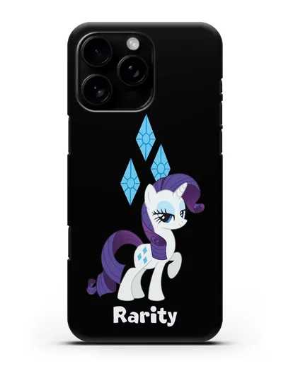 Чехол Май Литл Пони Рарити силиконовый для iPhone 16 Pro Max