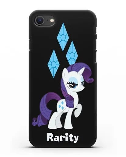 Чехол Май Литл Пони Рарити силиконовый для iPhone SE 2020