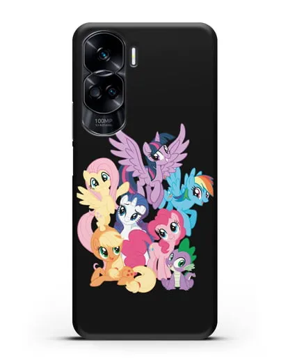 Чехол Мой Маленький Пони Свирепая шестёрка силиконовый для Honor 90 Lite