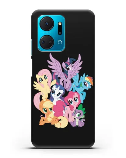 Чехол Мой Маленький Пони Свирепая шестёрка силиконовый для Honor X7a Plus