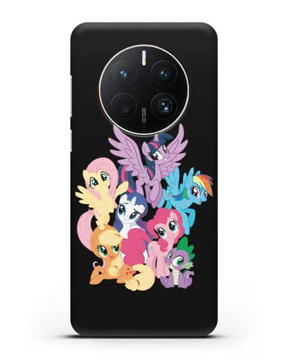 Чехол Мой Маленький Пони Свирепая шестёрка силиконовый для Huawei Mate 50 Pro