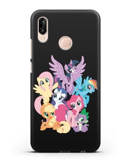 Чехол Мой Маленький Пони Свирепая шестёрка силиконовый для Huawei P20 Lite
