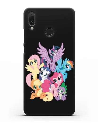 Чехол Мой Маленький Пони Свирепая шестёрка силиконовый для Huawei Y9 2019