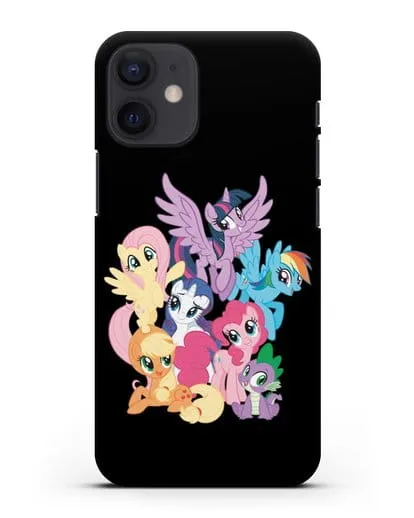 Чехол Мой Маленький Пони Свирепая шестёрка силиконовый для iPhone 12 mini