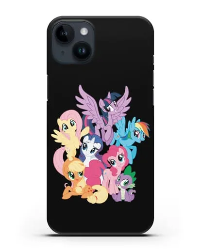Чехол Мой Маленький Пони Свирепая шестёрка силиконовый для iPhone 14 Plus