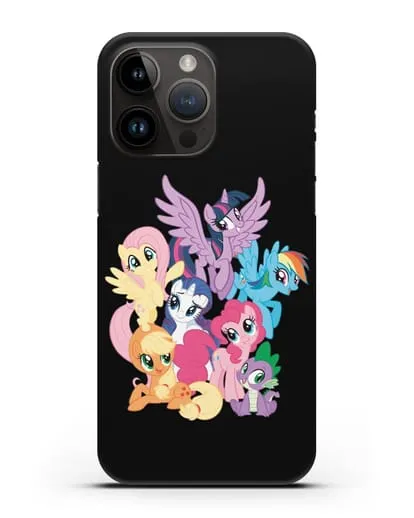Чехол Мой Маленький Пони Свирепая шестёрка силиконовый для iPhone 14 Pro Max