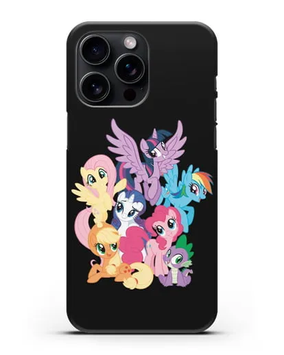 Чехол Мой Маленький Пони Свирепая шестёрка силиконовый для iPhone 15 Pro Max