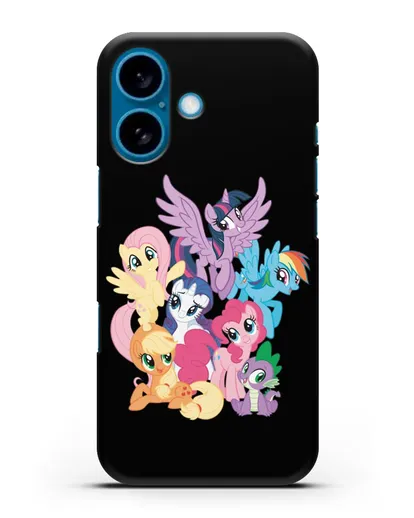 Чехол Мой Маленький Пони Свирепая шестёрка силиконовый для iPhone 16