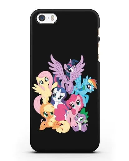 Чехол Мой Маленький Пони Свирепая шестёрка силиконовый для iPhone 5/5s/SE