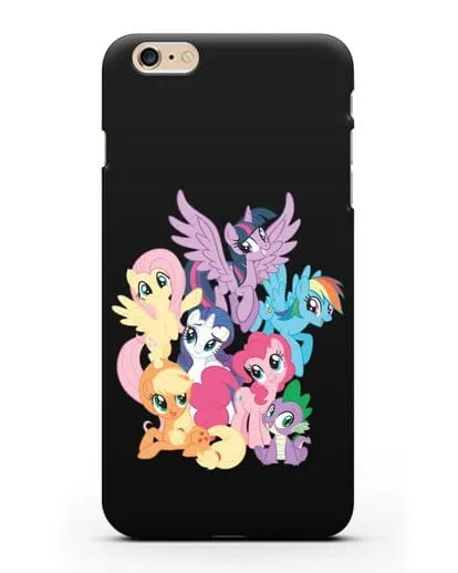 Чехол Мой Маленький Пони Свирепая шестёрка силиконовый для iPhone 6s Plus